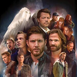 Supernatural vinyl coated canvas Fabric Poster